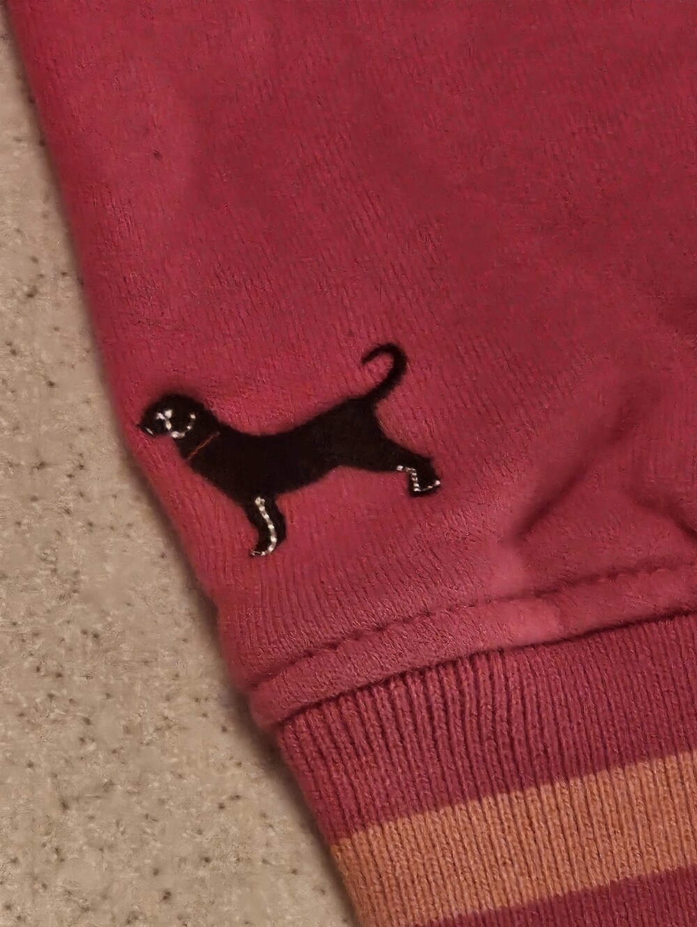 The Black Dog SZ L/XL Long Sleeve Hooded Sweatshirt Dress Pink Oversized - Picture 5 of 11